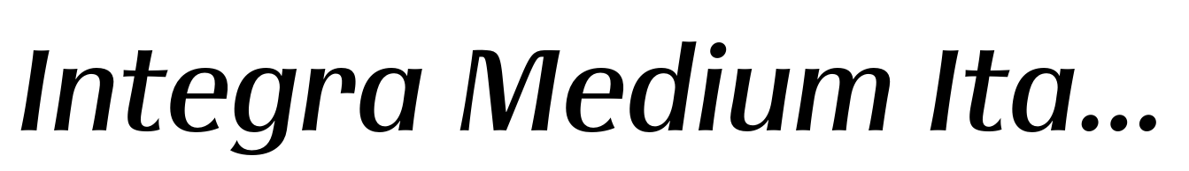 Integra Medium Italic